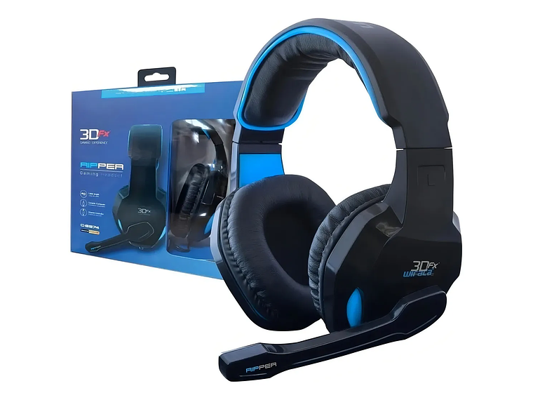 Audífonos Gamer Alámbricos 3dfx Ripper Mlab Color Azul 2
