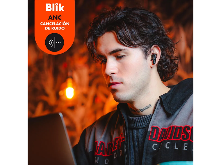 Audifonos Bluetooth Blik Air950 Cancelación De Ruido 40 Hrs Negro 3