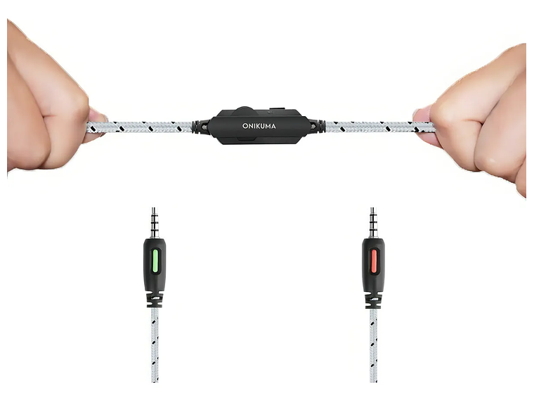 Audífonos Gamer Diadema inalámbrica Onikuma K19 negro Gaming headset con microfono con luz rgb LED para Xbox Ps4 Pc 2