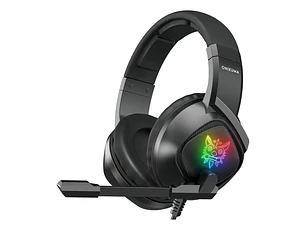 Audífonos Gamer Diadema inalámbrica Onikuma K19 negro Gaming headset con microfono con luz rgb LED para Xbox Ps4 Pc