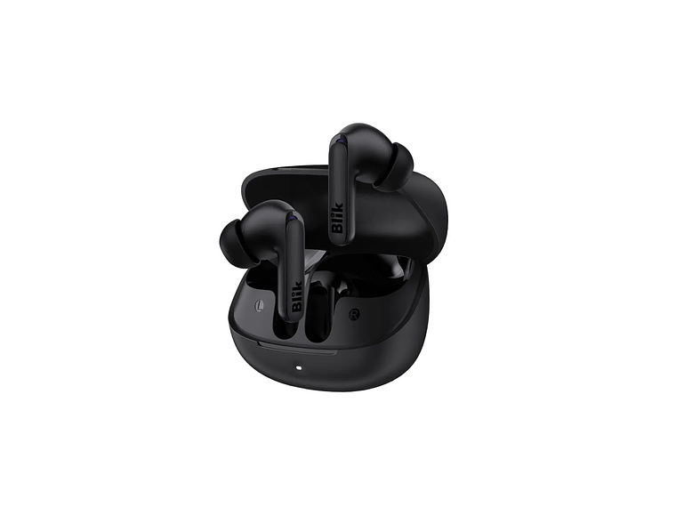 Audifonos Bluetooth Blik Air1000 Cancelación De Ruido Hibrida Adaptativa Con 6 Micrófonos Integrados Y 25 Hrs De Batería Sonido De Alta Fidelidad Negro 1