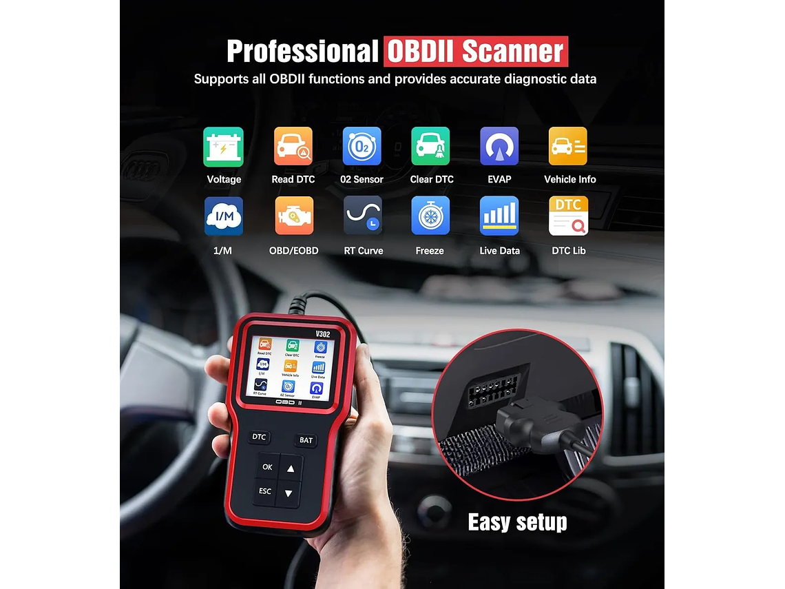 Escaner Automotriz Función Obd2 Full 3