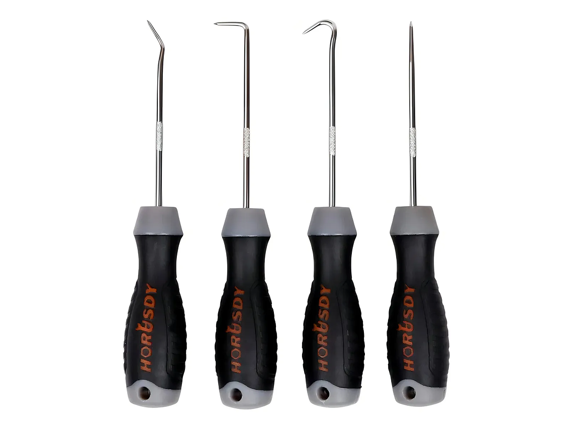 Juego De Ganchos Y Púas De Precisión Color Negro / Gris 1