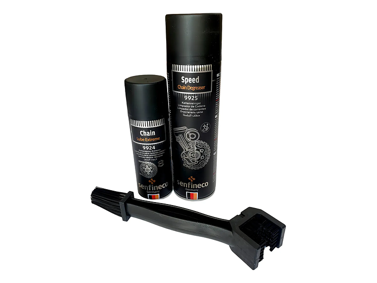 Pack Limpiador Y Grasa Chain Lube Cadena De Moto Senfineco 1