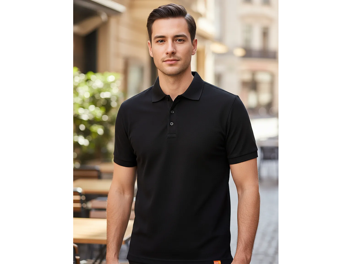 Polera Piqué Manga Corta Premium 60/40 Ideal Para Bordar 1