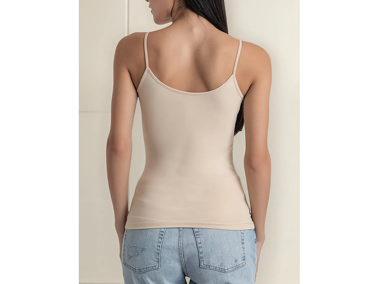 Camiseta Polera Pabilo Algodón Elasticado Dama Mujer 2