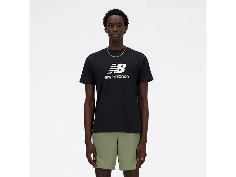 Polera Lifestyle Hombre New Balance Essentials Negra 1