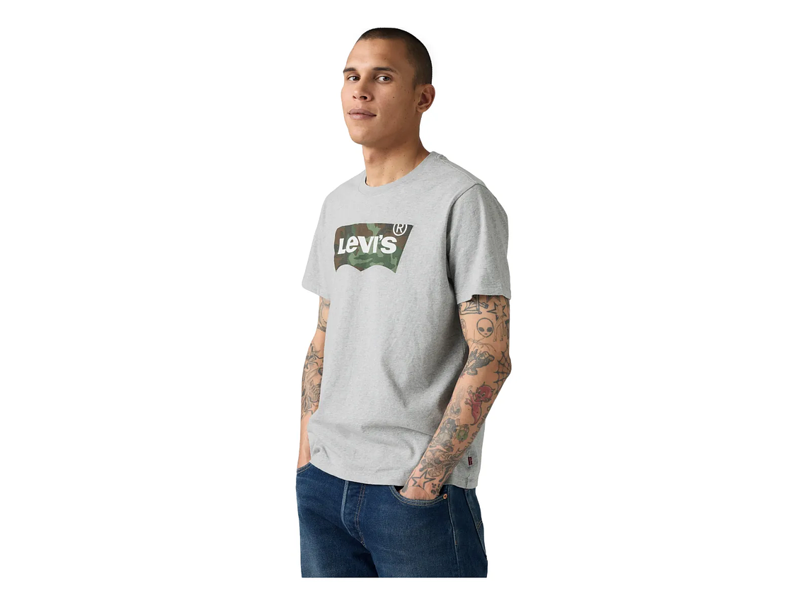 Polera Hombre Graphic Crewneck Tee Gris Levis 22491-1948 1