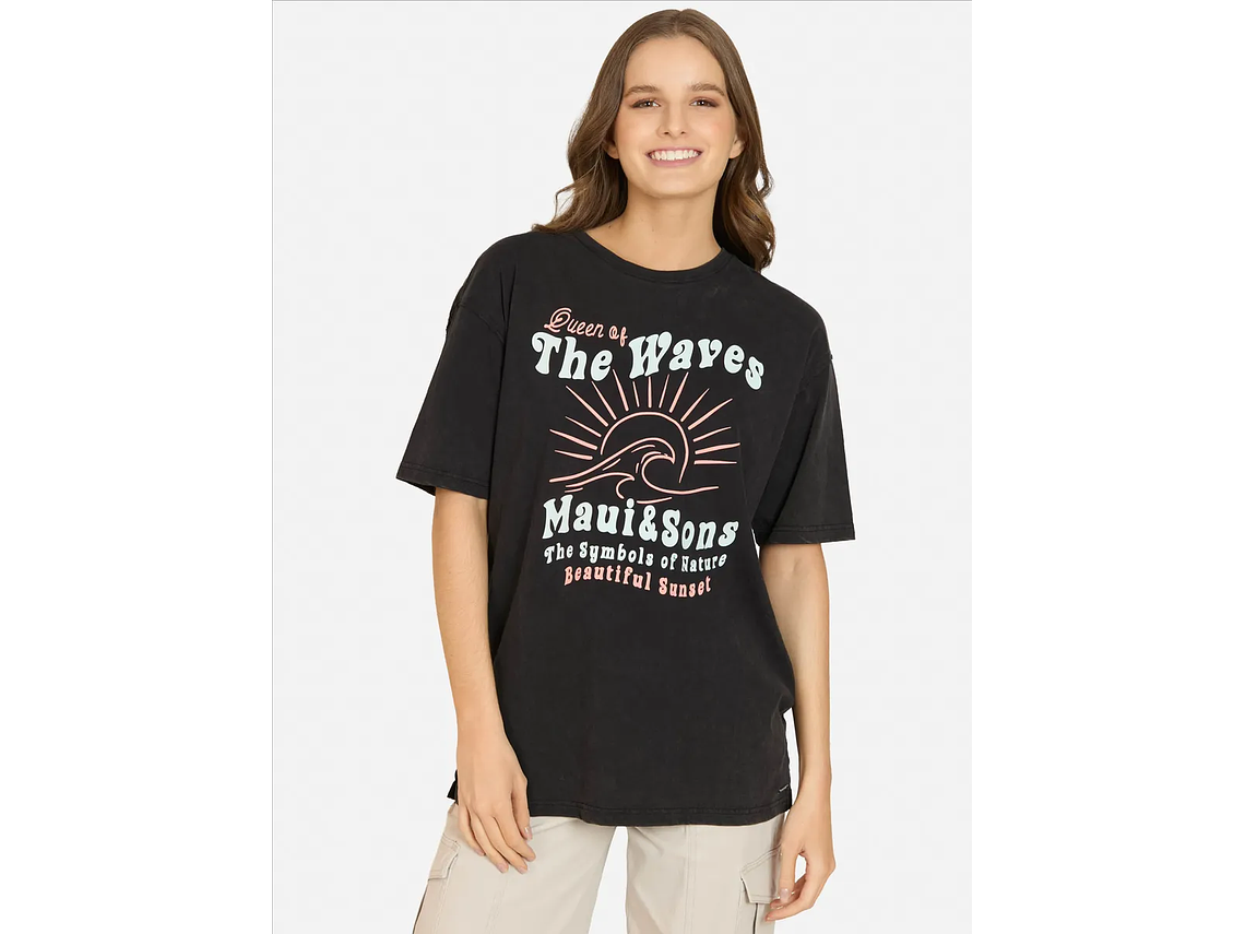 Polera Mc Myrali Negro Mujer Maui And Sons 2