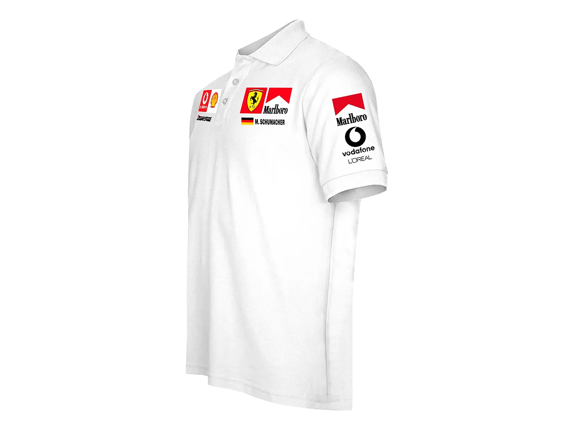 Polera Pique Marlboro Schumacher Ferrari 1