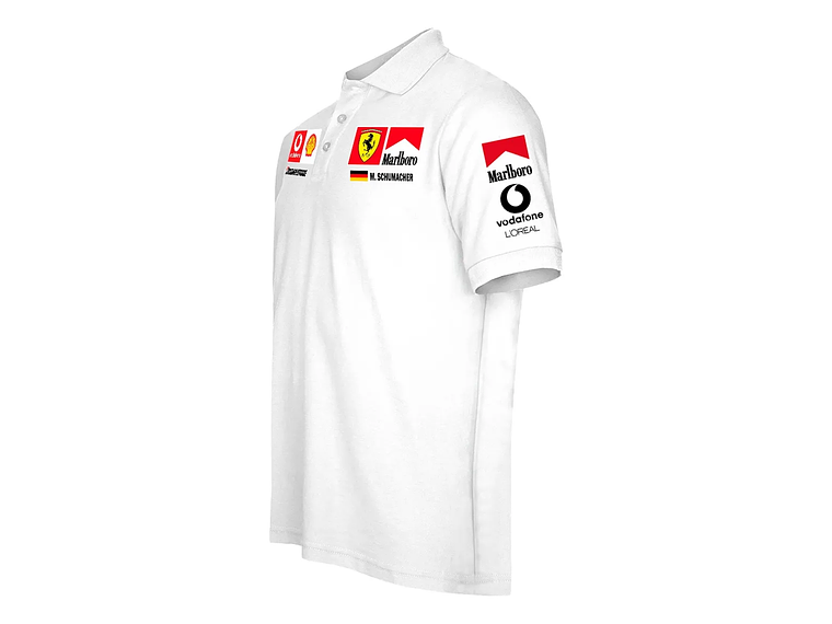Polera Pique Marlboro Schumacher Ferrari 1