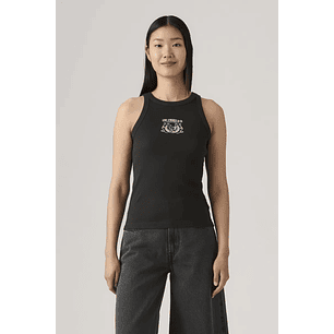 Polera Mujer Essential Racer Tank Negro Levis