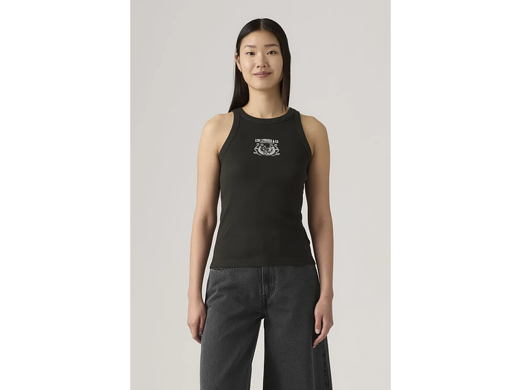 Polera Mujer Essential Racer Tank Negro Levis 1