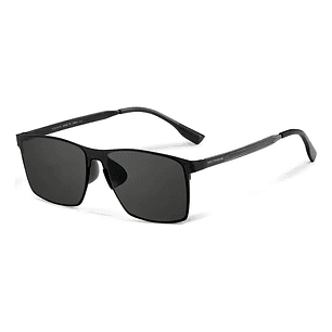 Lentes De Sol Hd Polarizados Veithdia Aluminio Magnesio V8226 Color De La Lente Negro Color De La Varilla Negro