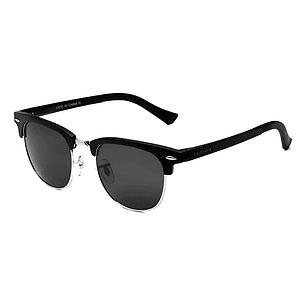 Lentes De Sol Hd Polarizados Veithdia Metal 6690n Color Negro Lente Gris Oscuro