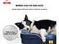 Cama Antiestres Perro Colchon Ortopedica 90x63cm Grande Azul Diseño Cama Antiestres Con Soporte Ortopedico - Miniatura 2