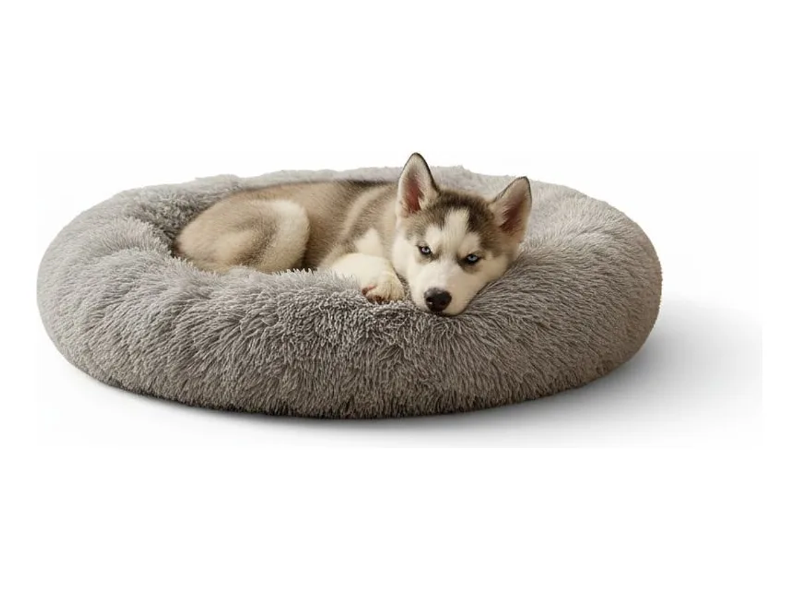 Cama Mascotas Perros Grandes Antiestres 90cm Talla Xxl - Norplat - Gris 1