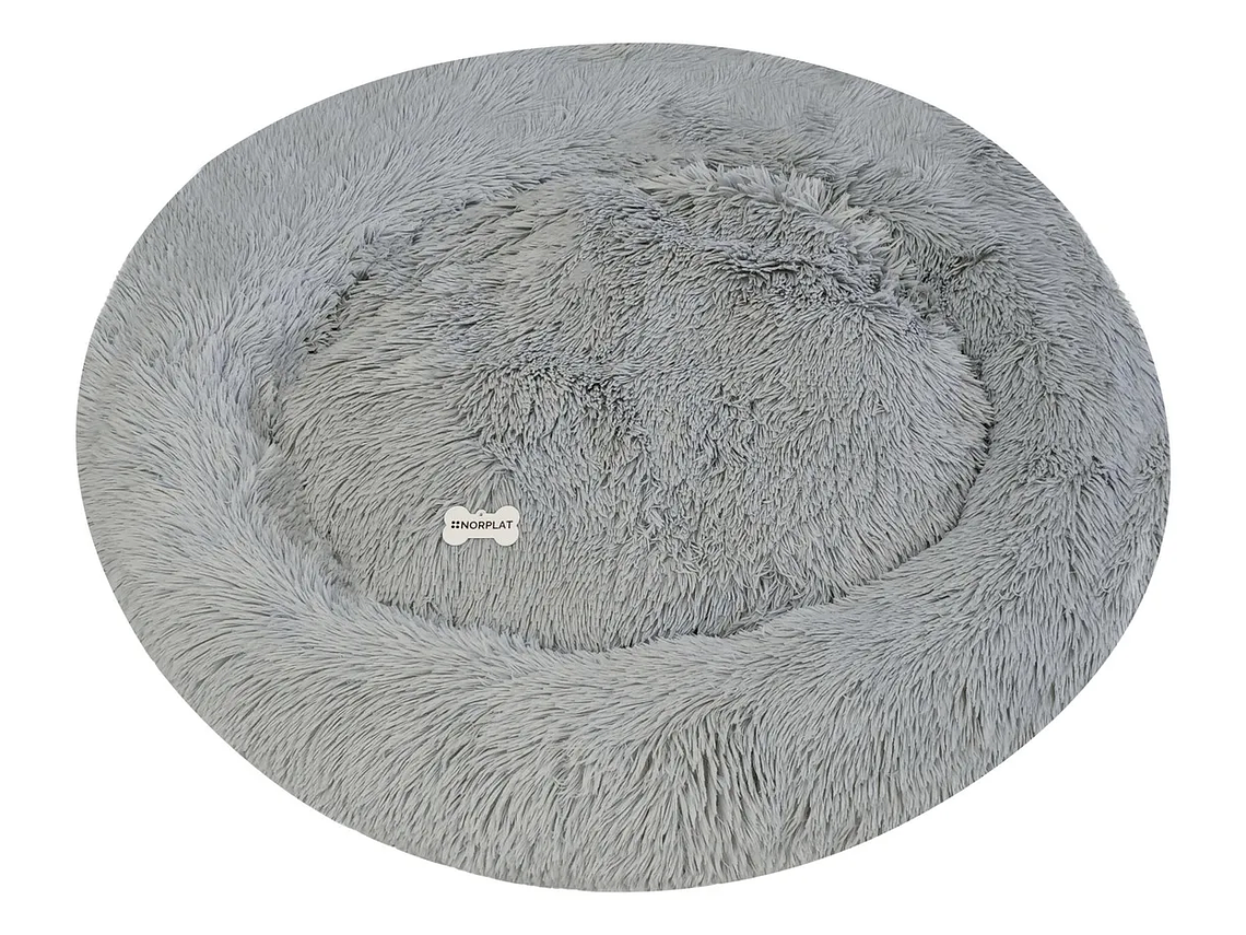 Cama Mascotas Perros Grandes Antiestres 90cm Talla Xxl - Norplat - Gris 2