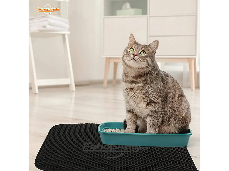 Alfombra Para Atrapar Arena De Gatos Tapete Arenero Mascotas 2