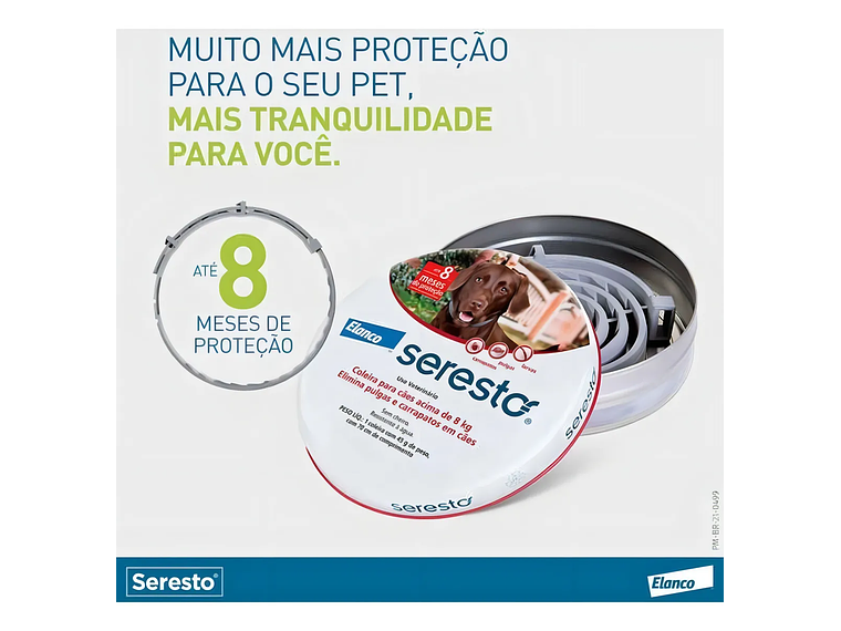 Collar Seresto para Perros y Gatos de más de 8 kilos, Antipulgas 2