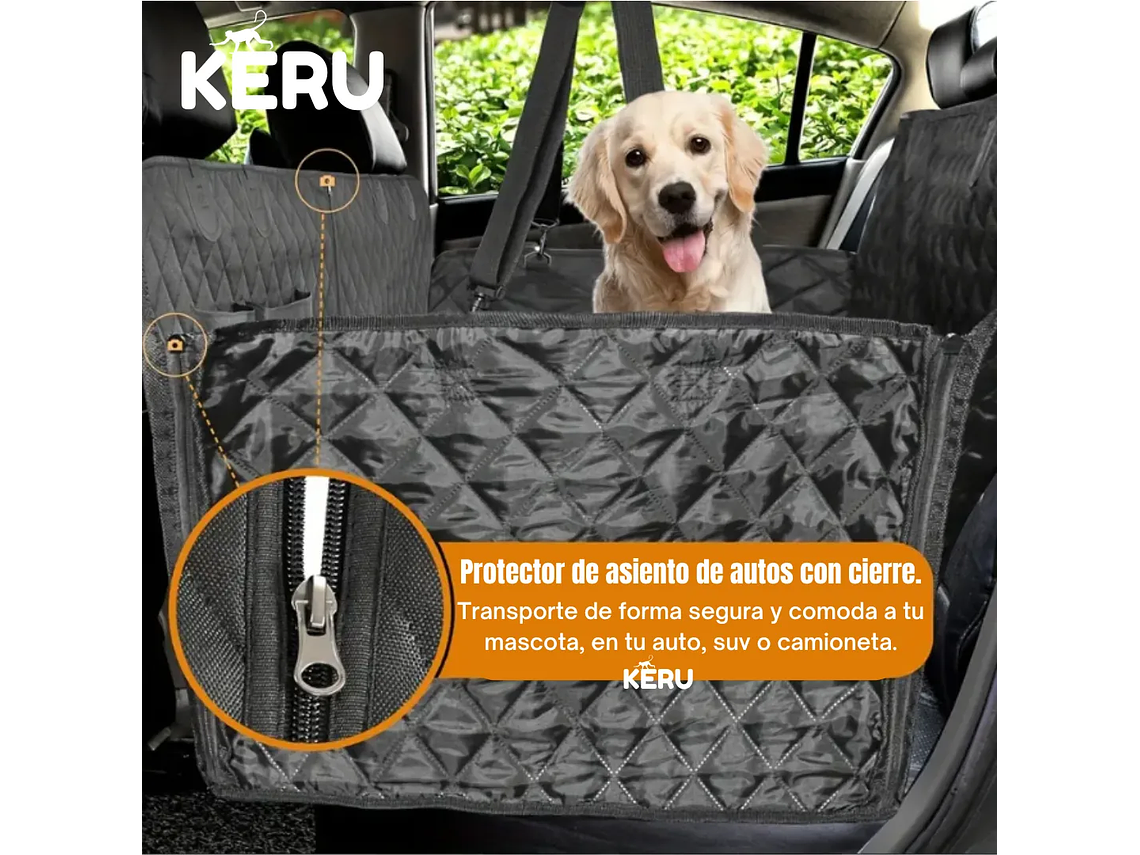 Protector Asiento Funda De Auto Para Mascotas Perros Gatos Lernen Pautop 3