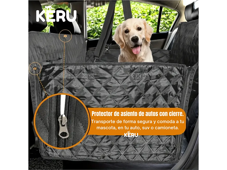 Protector Asiento Funda De Auto Para Mascotas Perros Gatos Lernen Pautop 3