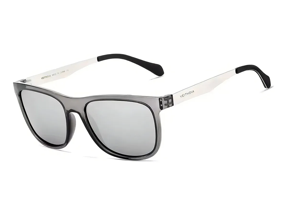 Lentes Anteojos De Sol Polarizados Veithdia 6110 Espejo Color De La Lente 6110_silver 1