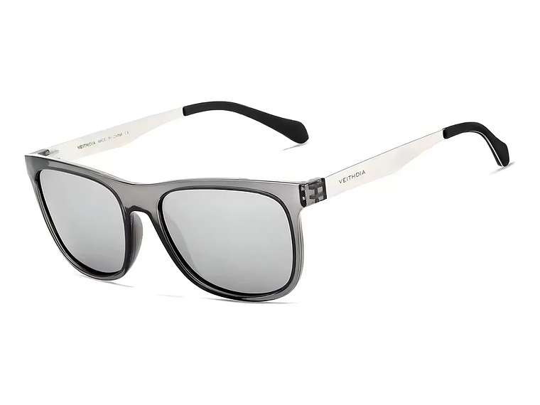 Lentes Anteojos De Sol Polarizados Veithdia 6110 Espejo Color De La Lente 6110_silver 1