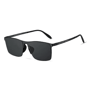 Lentes De Sol Hd Polarizados Veithdia Aluminio Magnesio V8212 Color De La Lente Negro Color De La Varilla Negro