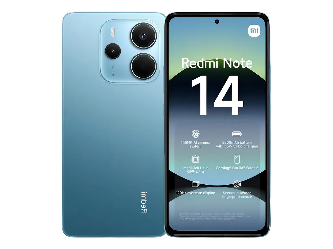 Xiaomi Redmi Note 14 8gb Ram 256gb Amoled 6,67 Cámara 108mp Azul 1