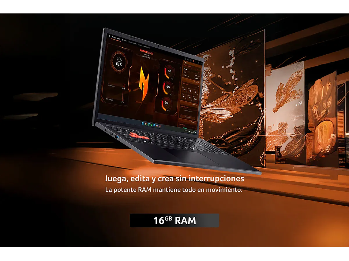 Notebook Acer Gamer 16' / Intel Corei5 /16gb /rtx3050/512ssd 3