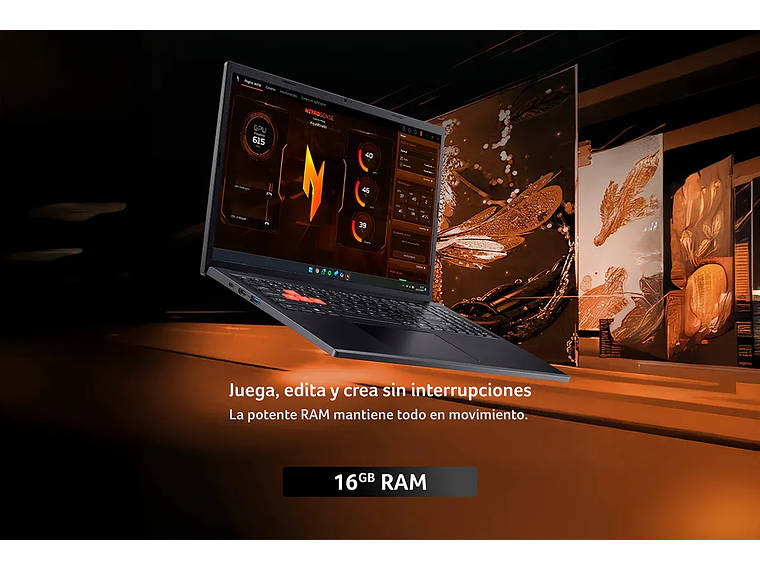 Notebook Acer Gamer 16' / Intel Corei5 /16gb /rtx3050/512ssd 3