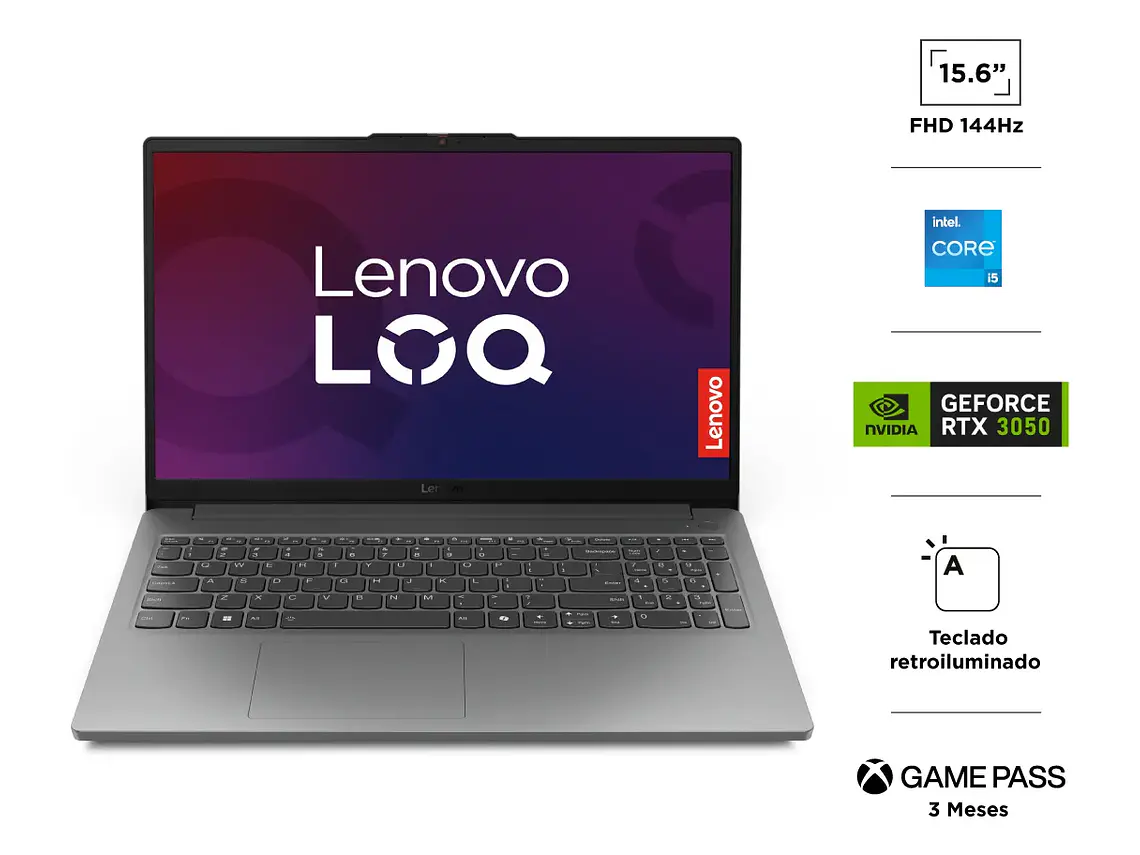 Notebook Lenovo Loq Gen9 Core I5 12gb 512gb 15.6 Fhd 144hz Rtx 3050 4