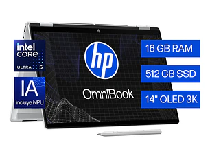 Notebook Hp Omnibook X 14-fm0051la Intel Core Ultra5 16gb 512gb Ssd Windows 11 Home