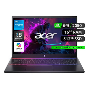 Notebook Gamer Nitro V Anv15-51-53w1-1 Rtx 2050 Negro Acer