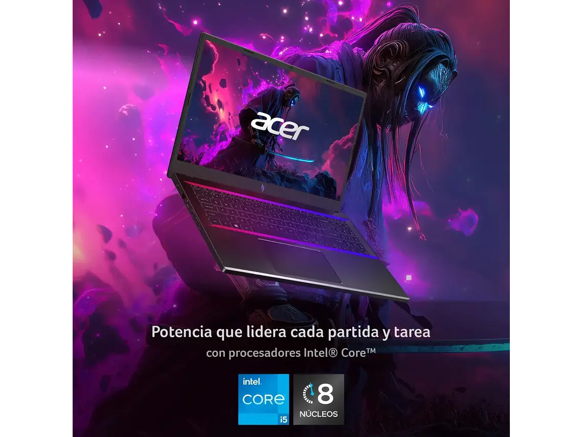 Notebook Gamer Nitro V Anv15-51-53w1-1 Rtx 2050 Negro Acer 3