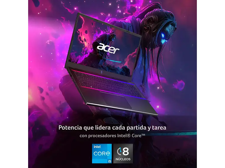 Notebook Gamer Nitro V Anv15-51-53w1-1 Rtx 2050 Negro Acer 3