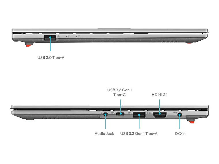 Notebook Asus Vivobook Go 14 Intel Core 3 8GB RAM 512GB SSD 14