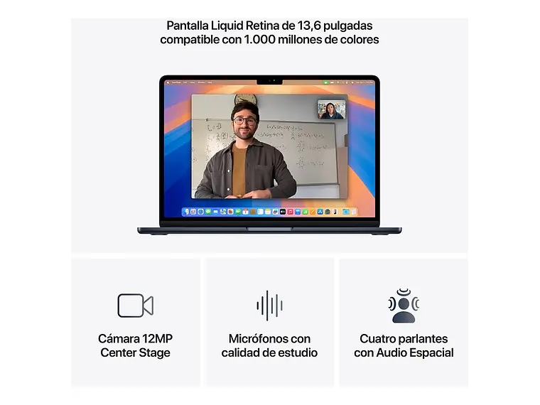 Macbookair 13 M4 Cpu 10 Gpu 10 - 16gb Ssd 512gb Medianoche - Distribuidor Autorizado 4