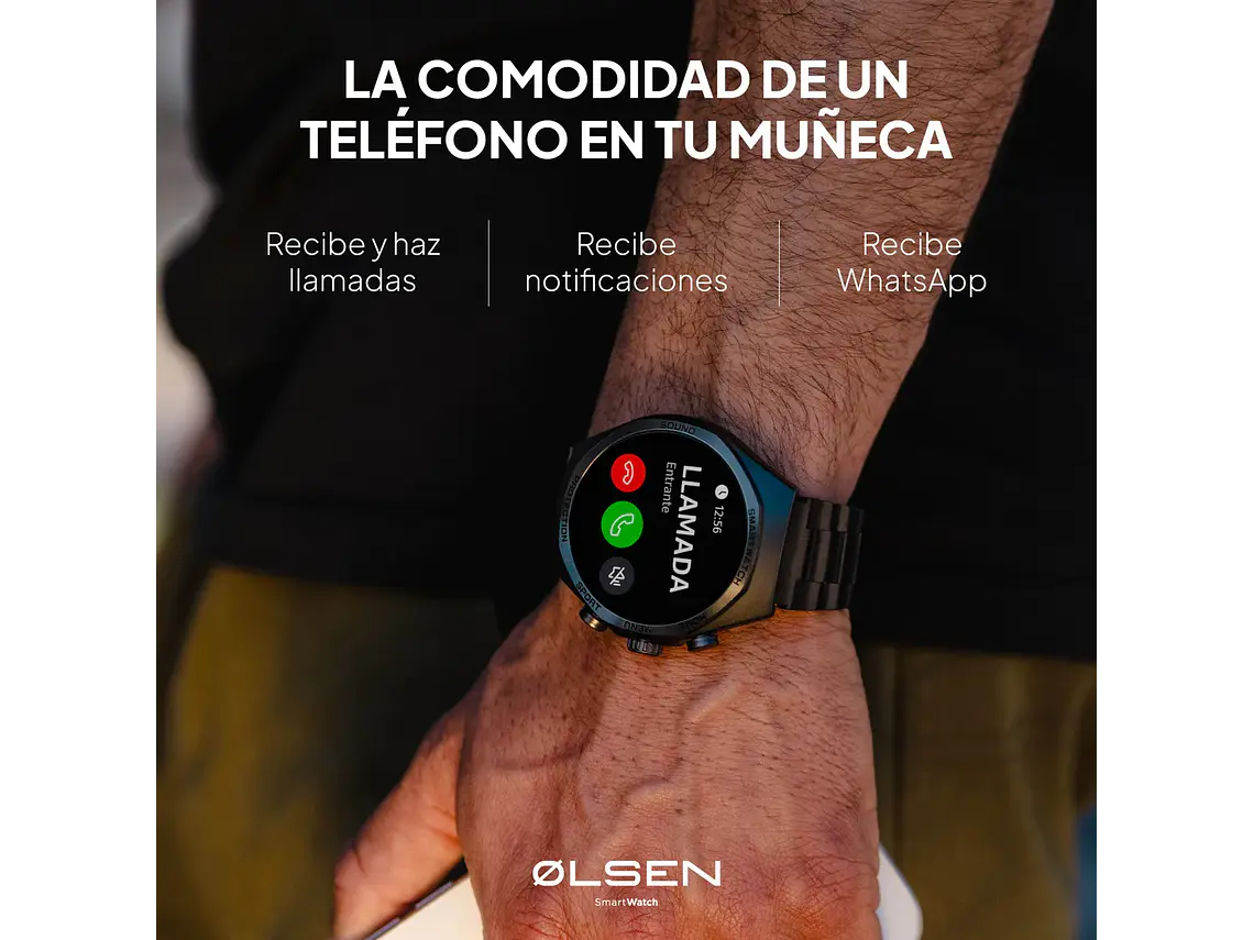 Smartwatch Olsen Reloj Inteligente Xplore Amoled Llamadas Bt Black 3