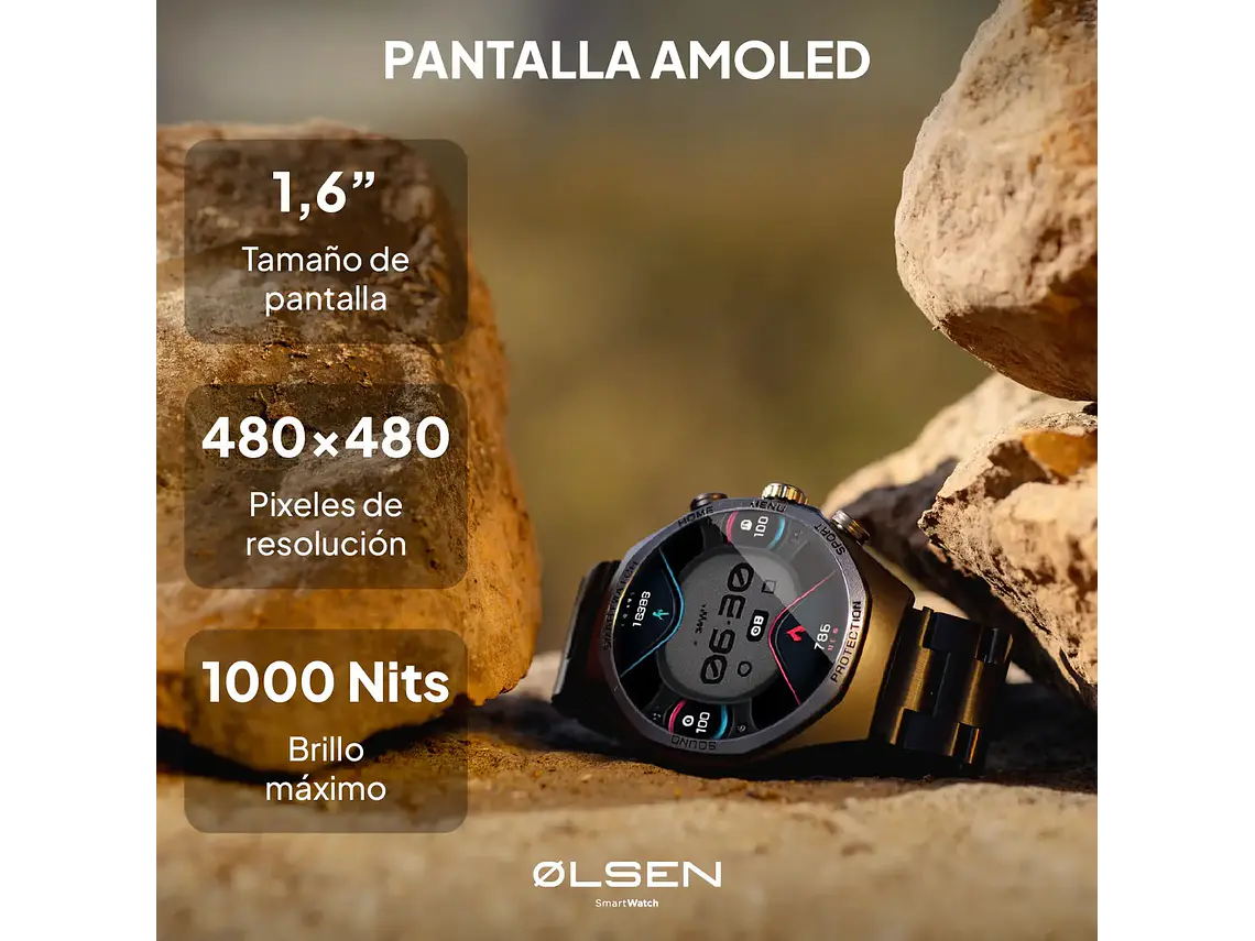 Smartwatch Olsen Reloj Inteligente Xplore Amoled Llamadas Bt Black 4