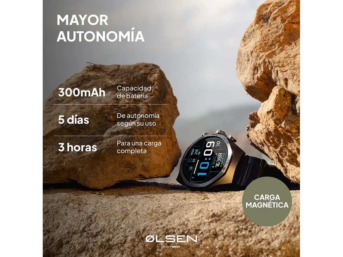 Smartwatch Olsen Reloj Inteligente Xplore Amoled Llamadas Bt Black 5