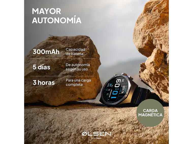 Smartwatch Olsen Reloj Inteligente Xplore Amoled Llamadas Bt Black 5