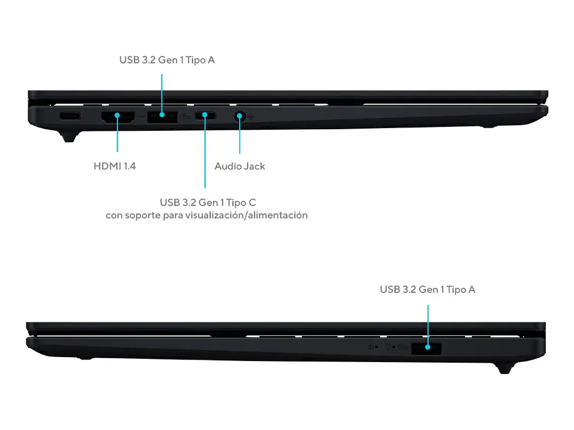 Notebook Asus Vivobook 14 Ryzen Ai 7 16gb Ram 512gb Ssd Color Azul Oscuro 2