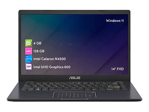 Notebook Asus Vivobook Go Celeron 4gb 128gb 14' Fhd Win11