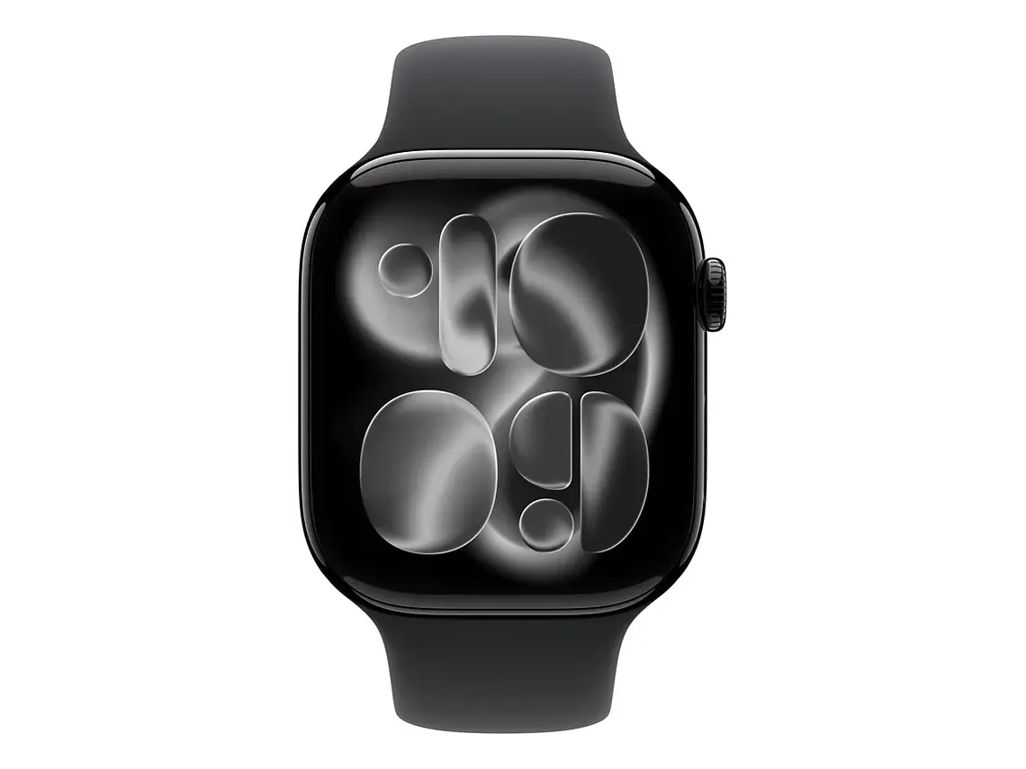 Apple Watch Series 11 GPS • Caja de aluminio negro azabache de 46 mm • Correa deportiva negra – M/L - Distribuidor Autorizado 2