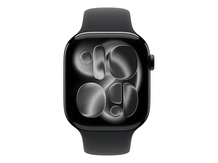 Apple Watch Series 11 GPS • Caja de aluminio negro azabache de 46 mm • Correa deportiva negra – M/L - Distribuidor Autorizado 2