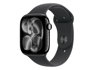 Apple Watch Series 11 GPS • Caja de aluminio negro azabache de 46 mm • Correa deportiva negra – M/L - Distribuidor Autorizado