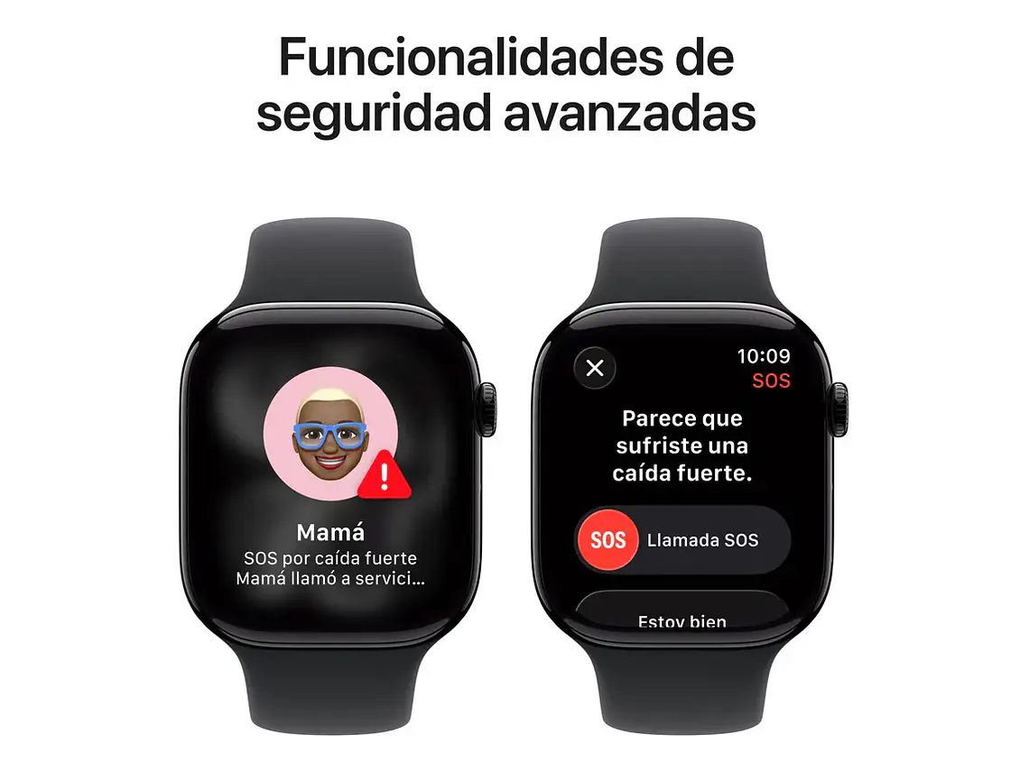 Apple Watch Series 11 GPS • Caja de aluminio negro azabache de 46 mm • Correa deportiva negra – M/L - Distribuidor Autorizado 3