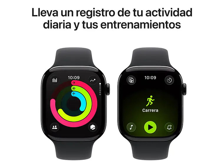 Apple Watch Series 11 GPS • Caja de aluminio negro azabache de 46 mm • Correa deportiva negra – M/L - Distribuidor Autorizado 4